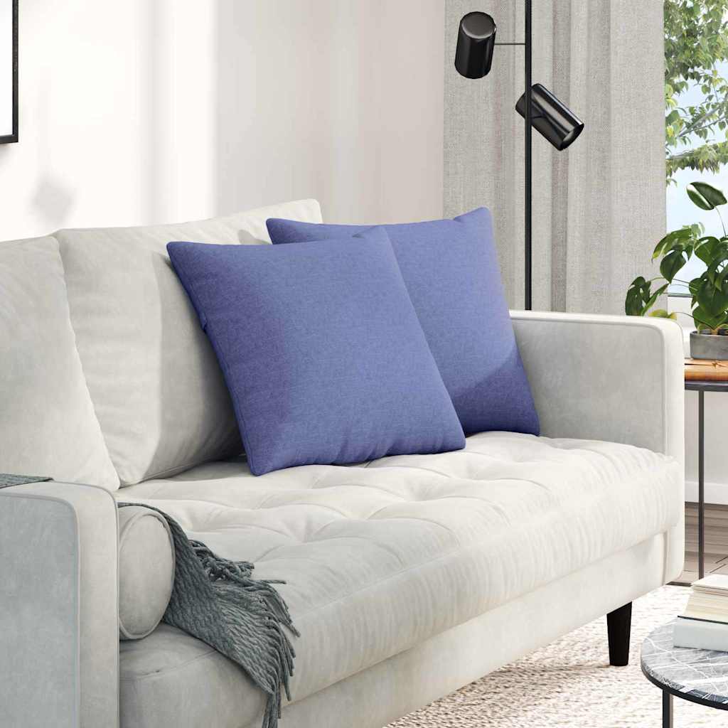 vidaXL Μαξιλάρι Καναπέ 2 pcs Μπλε 45 x 45 cm ύφασμα