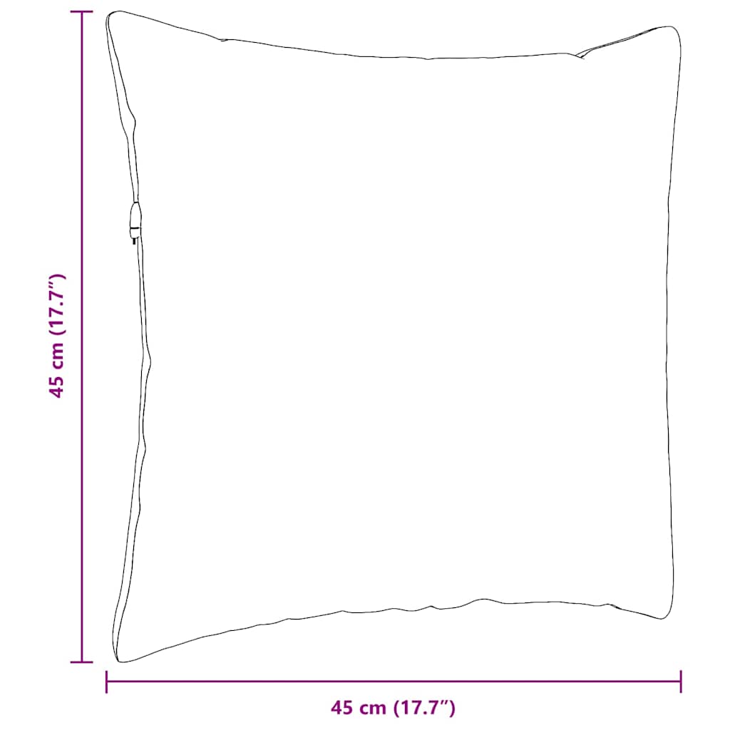 vidaXL Μαξιλάρι Καναπέ 2 pcs Ανοιχτό γκρι 45 x 45 cm