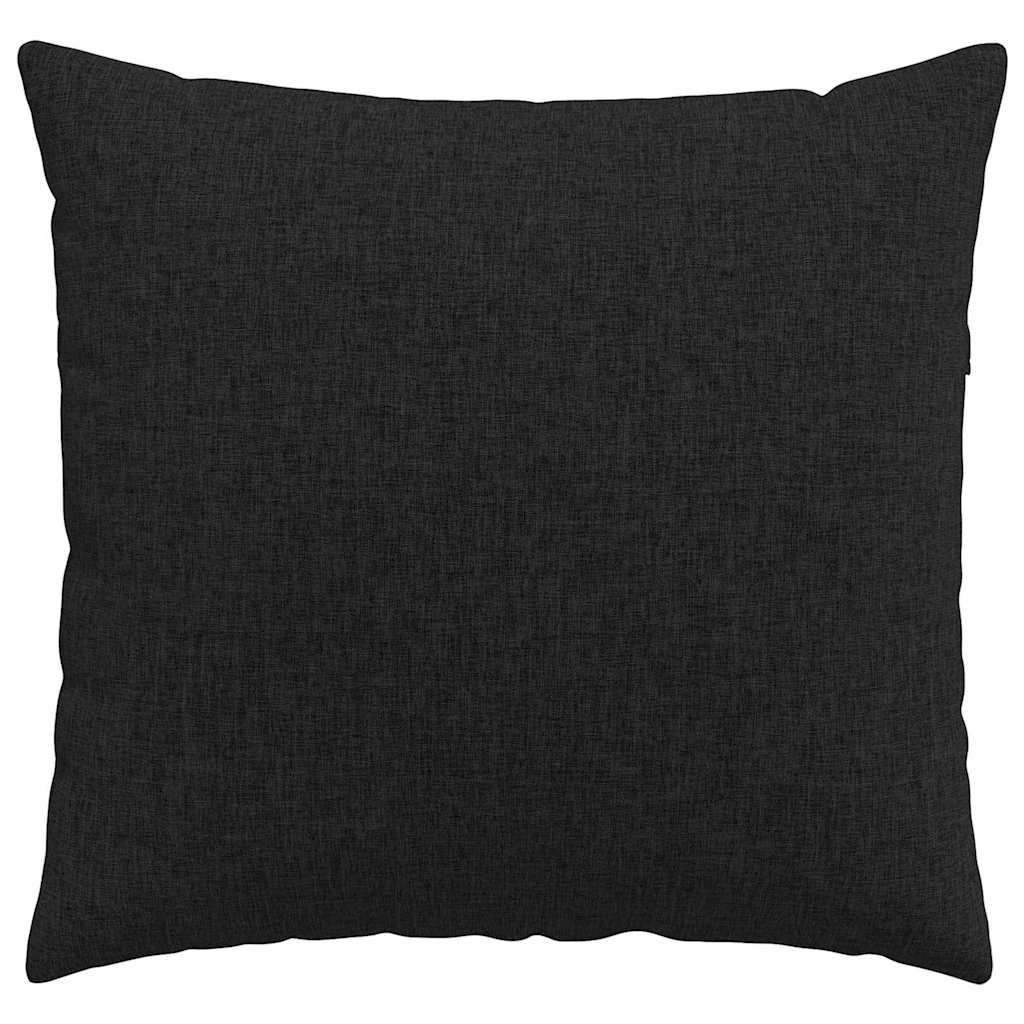 vidaXL Μαξιλάρι Καναπέ 2 pcs Μαύρο 50 x 50 cm ύφασμα