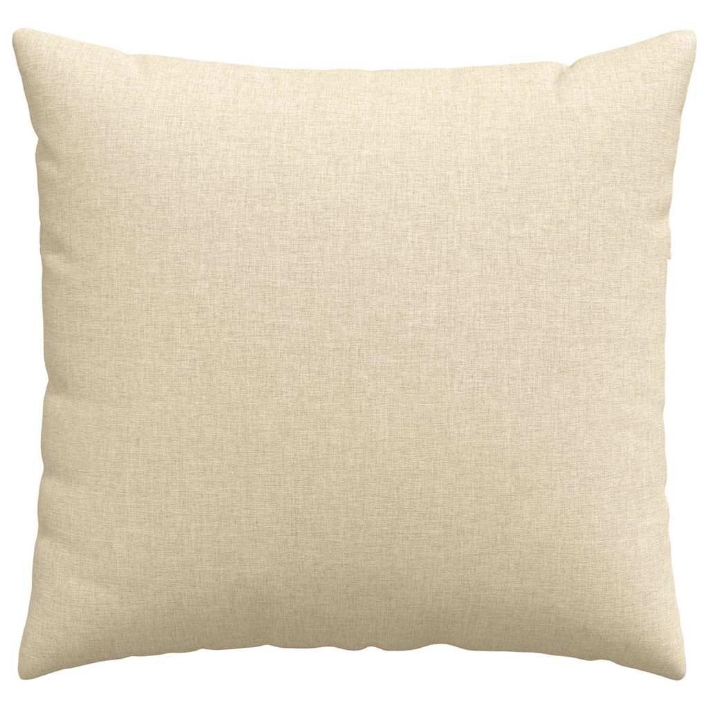 vidaXL Μαξιλάρι Καναπέ 2 pcs Κρεμ 50 x 50 cm ύφασμα