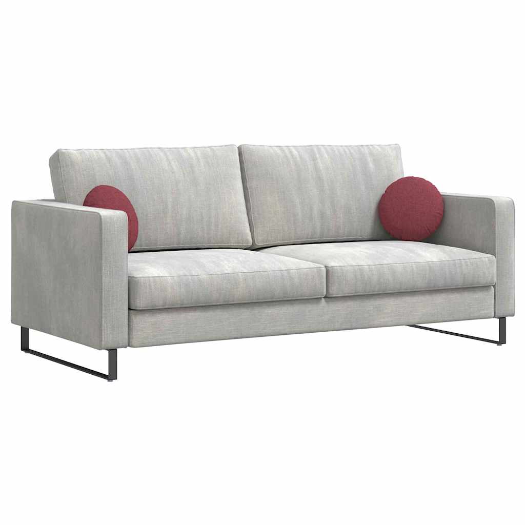 vidaXL Μαξιλάρια καθισμάτων 2 pcs Κόκκινο Ø30 x 13 εκ ύφασμα