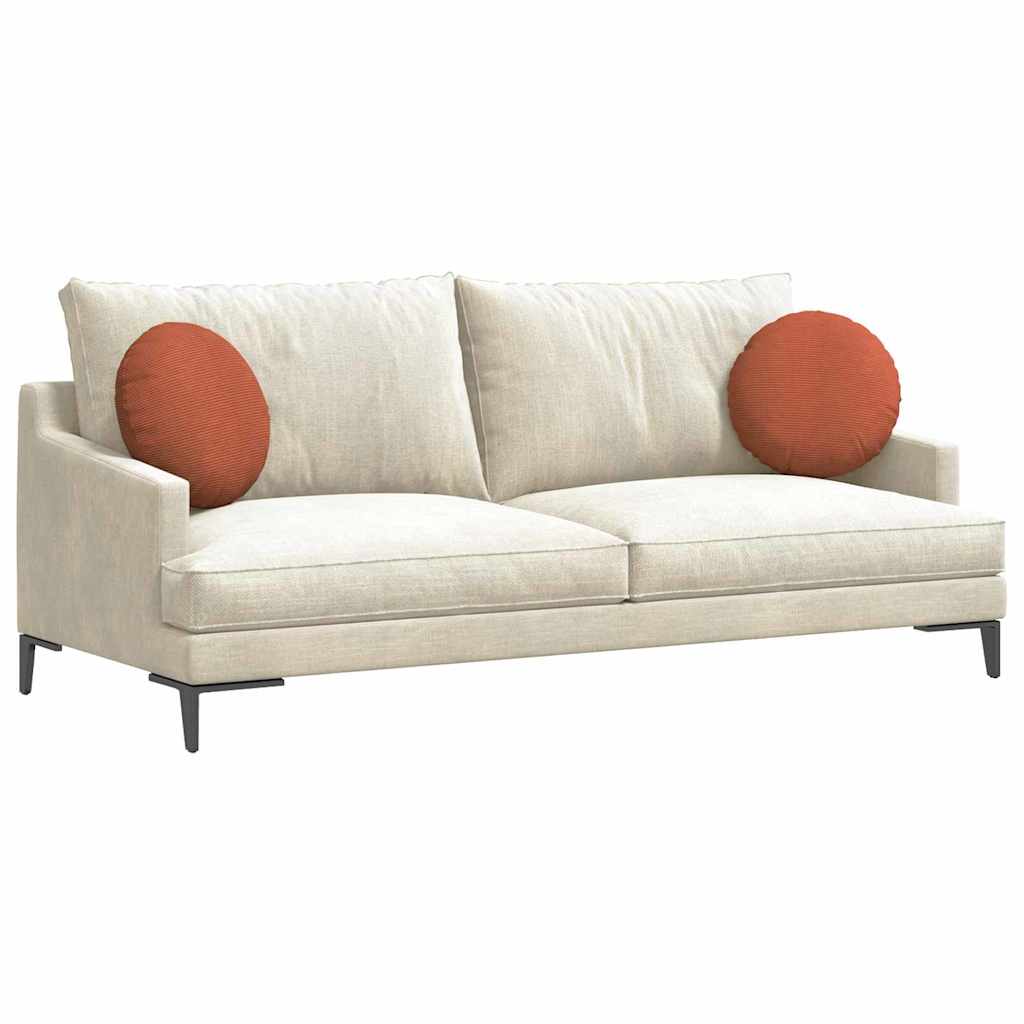 vidaXL Μαξιλάρια καθισμάτων 2 pcs Κόκκινο Πορτοκαλί Ø 40 cm