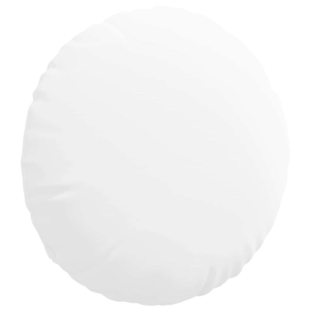vidaXL Μαξιλάρια καθισμάτων 2 pcs Λευκό Ø50 x 19 εκ ύφασμα