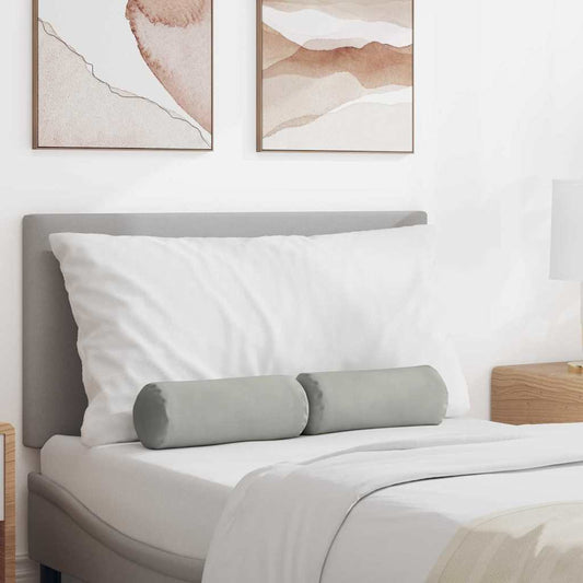 vidaXL Μαξιλάρια Στήριγμα 2 pcs Ανοιχτό γκρι Ø 15 x 40 εκ