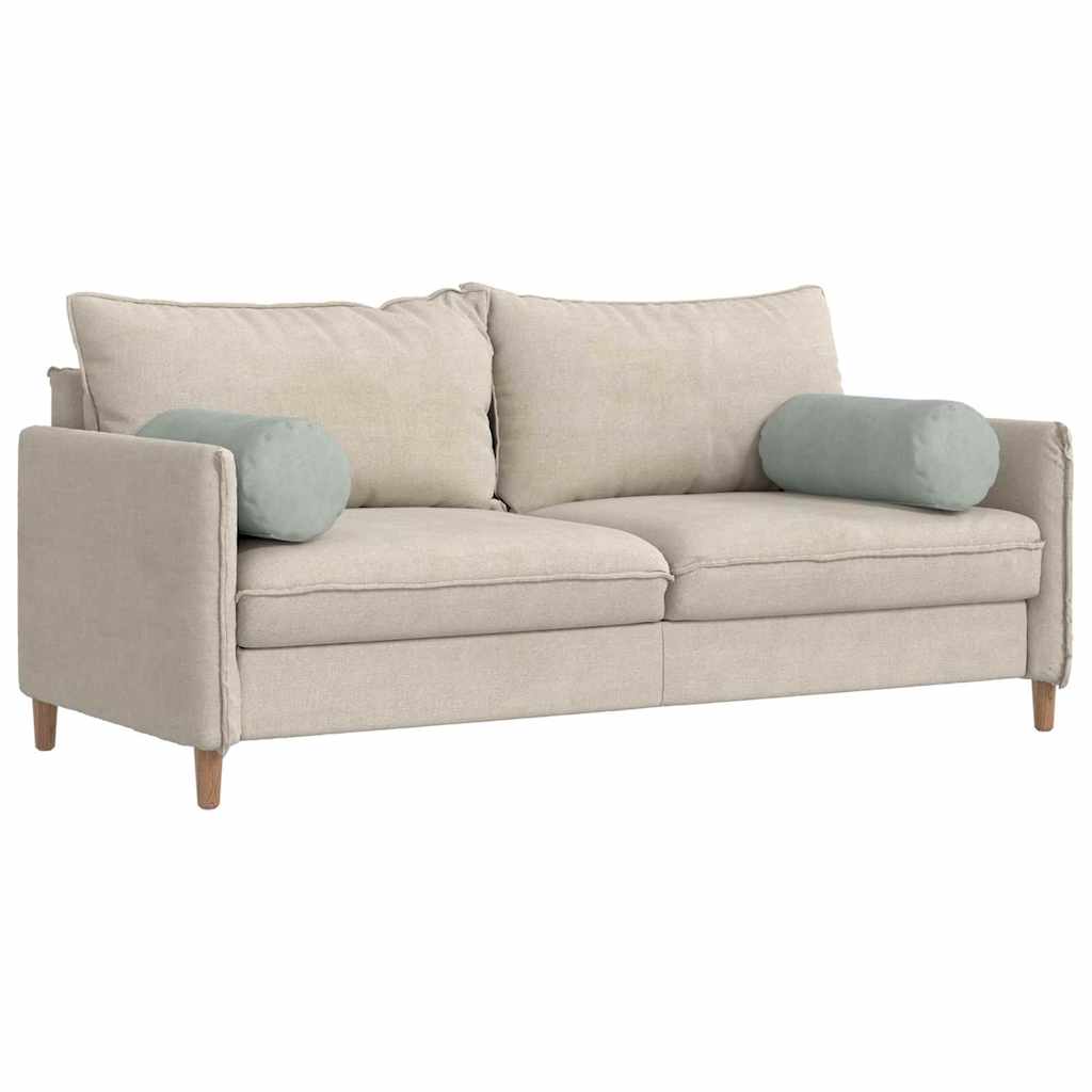 vidaXL Μαξιλάρια Στήριγμα 2 pcs Ανοιχτό γκρι Ø 25 x 70 cm