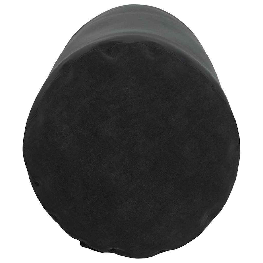 vidaXL Μαξιλάρια Στήριγμα 2 pcs Μαύρο Ø 25 x 70 cm