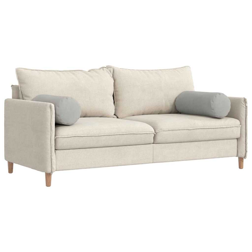 vidaXL Μαξιλάρια Στήριγμα 2 pcs Ανοιχτό γκρι Ø 25 x 70 cm