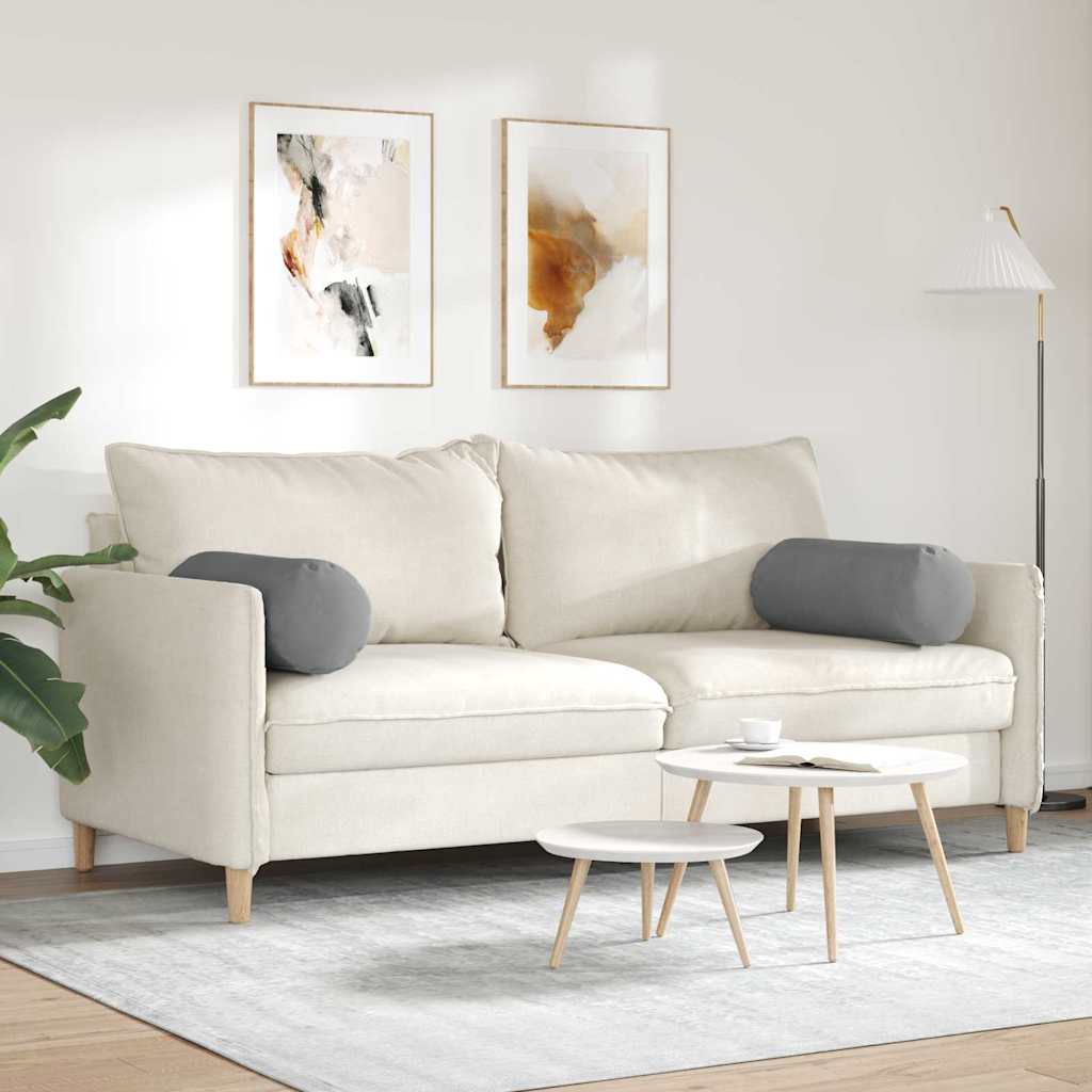 vidaXL Μαξιλάρια Στήριγμα 2 pcs Σκούρο Γκρι Ø 25 x 70 cm