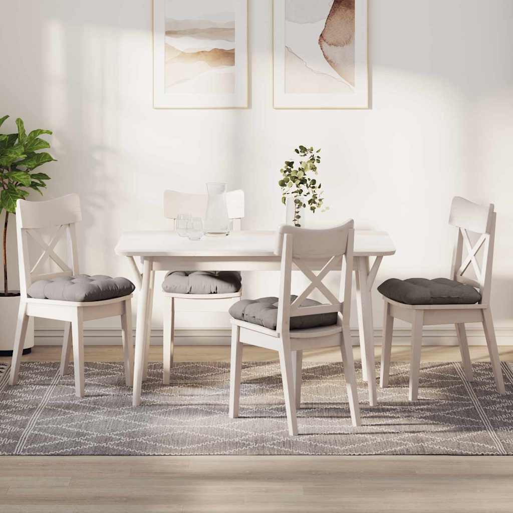 vidaXL Μαξιλάρια καθισμάτων 4 pcs Taupe 40 x 40 x 12 εκ. ύφασμα