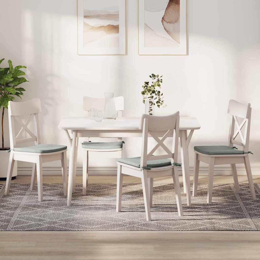 vidaXL Μαξιλάρια καθισμάτων 4 pcs Ανοιχτό γκρι 40 x 40 x 3 cm Βελούδο