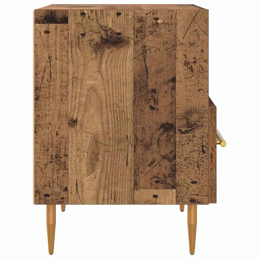 vidaXL Κομοδίνο 2 τμχ. Παλιό ξύλο 40 x 35 x 47,5 εκ Επεξεργασμένο Ξύλο