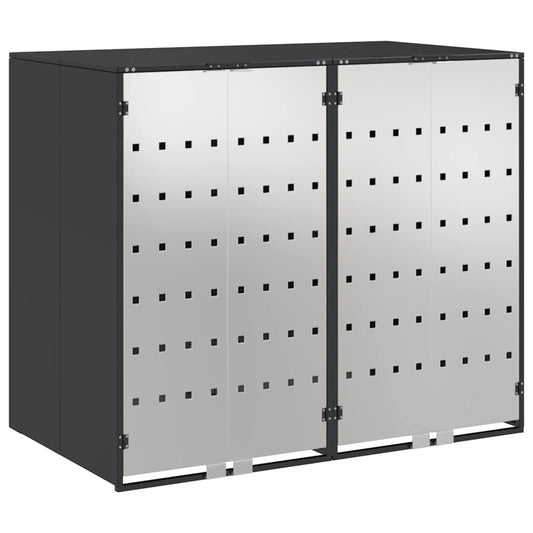 vidaXL Αποθήκη τροχήλατου κάδου για 3 κάδους 340 x 77.5 x 115.5 εκ