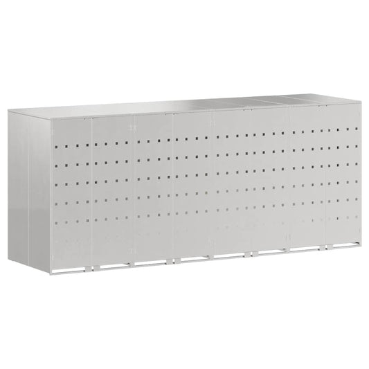 vidaXL Αποθήκη τροχήλατου κάδου για 3 κάδους 340 x 77.5 x 115.5 εκ