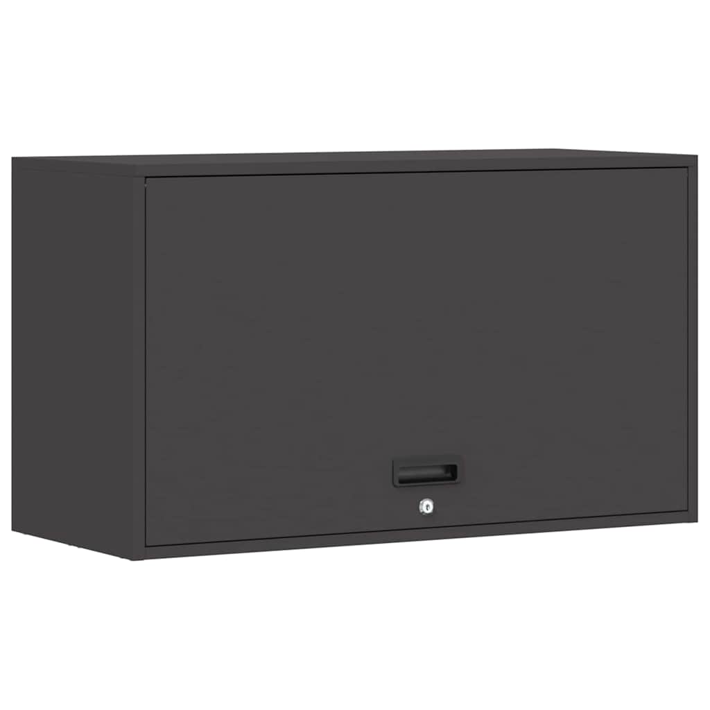 vidaXL Ντουλάπι τοίχου για γκαράζ Μαύρο 90 x 40 x 53 εκ