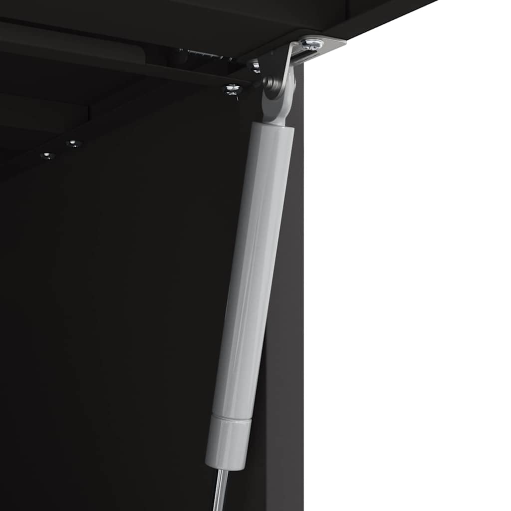 vidaXL Ντουλάπι τοίχου για γκαράζ Μαύρο 80 x 40 x 53 εκ
