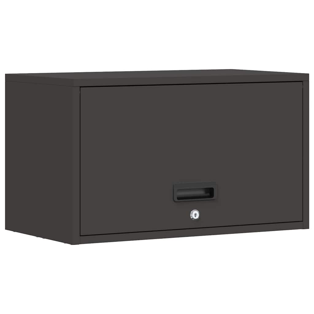 vidaXL Ντουλάπι τοίχου για γκαράζ Μαύρο 60 x 33 x 35 εκ
