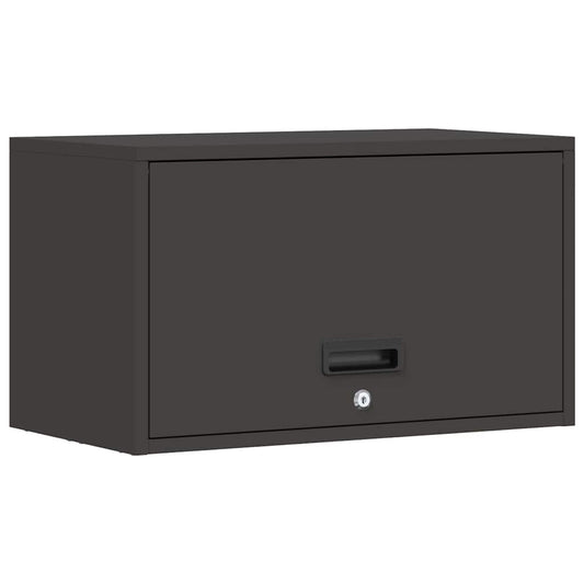 vidaXL Ντουλάπι τοίχου για γκαράζ Μαύρο 60 x 33 x 35 εκ