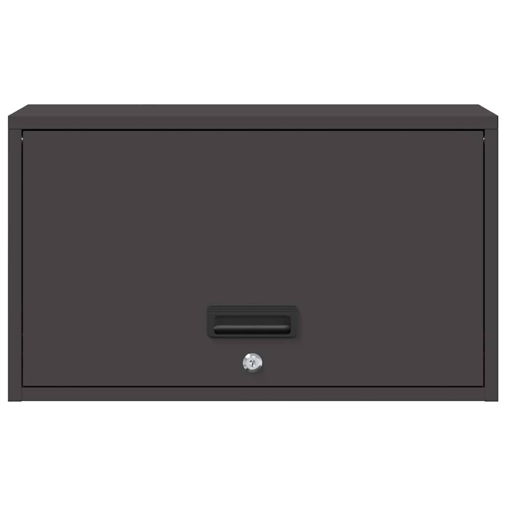 vidaXL Ντουλάπι τοίχου για γκαράζ Μαύρο 60 x 33 x 35 εκ