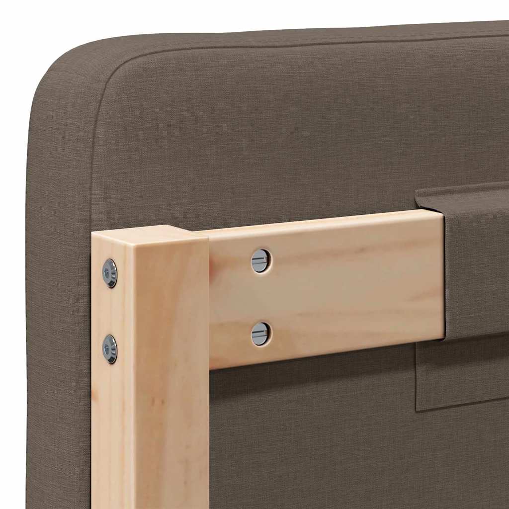 vidaXL Ταπετσαρισμένο κεφαλάρι με κεφαλάρι Καφέ και Ταπεί 140 cm