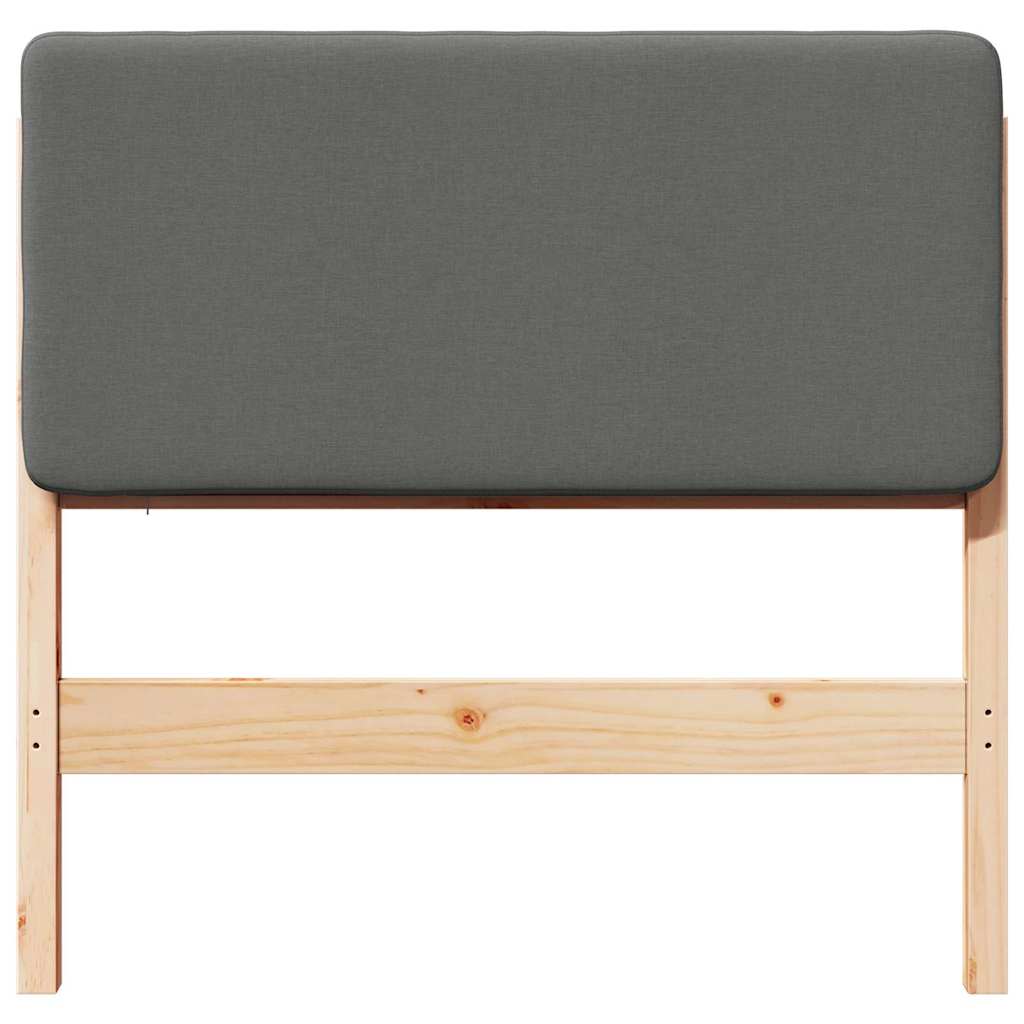 vidaXL Ταπετσαρισμένο κεφαλάρι Καφέ και Ανοιχτό Γκρι 100 cm