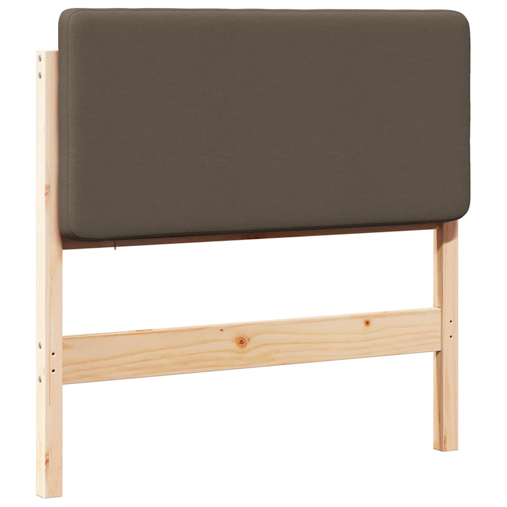 vidaXL Ταπετσαρισμένο κεφαλάρι με κεφαλάρι Καφέ και Ταπεί 90 cm