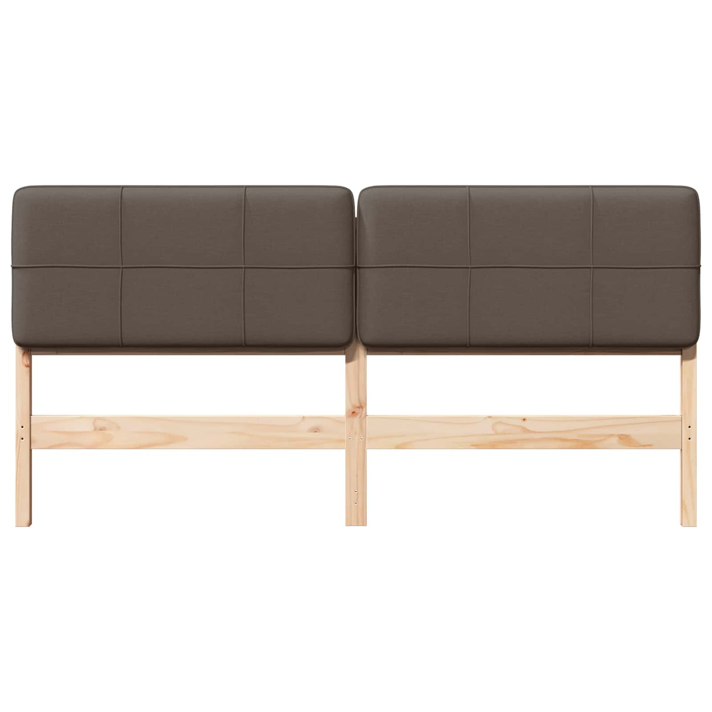 vidaXL Ταπετσαρισμένο κεφαλάρι με κεφαλάρι Καφέ και Ταπεί 180 cm