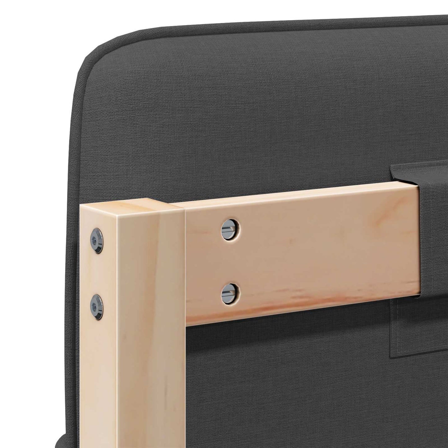 vidaXL Ταπετσαρισμένο κεφαλάρι με κεφαλάρι Καφέ και Σκούρο Γκρι 160 cm