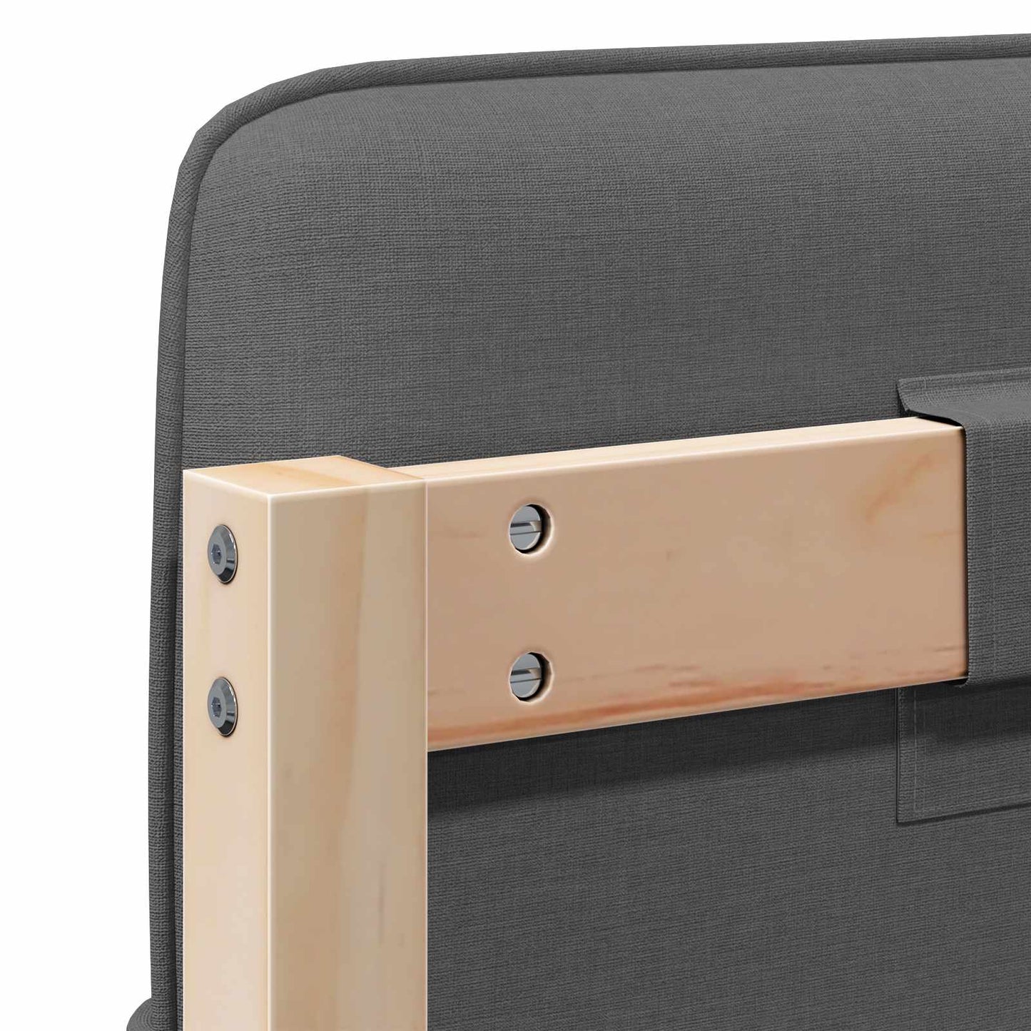 vidaXL Ταπετσαρισμένο κεφαλάρι Καφέ και Ανοιχτό Γκρι 140 cm