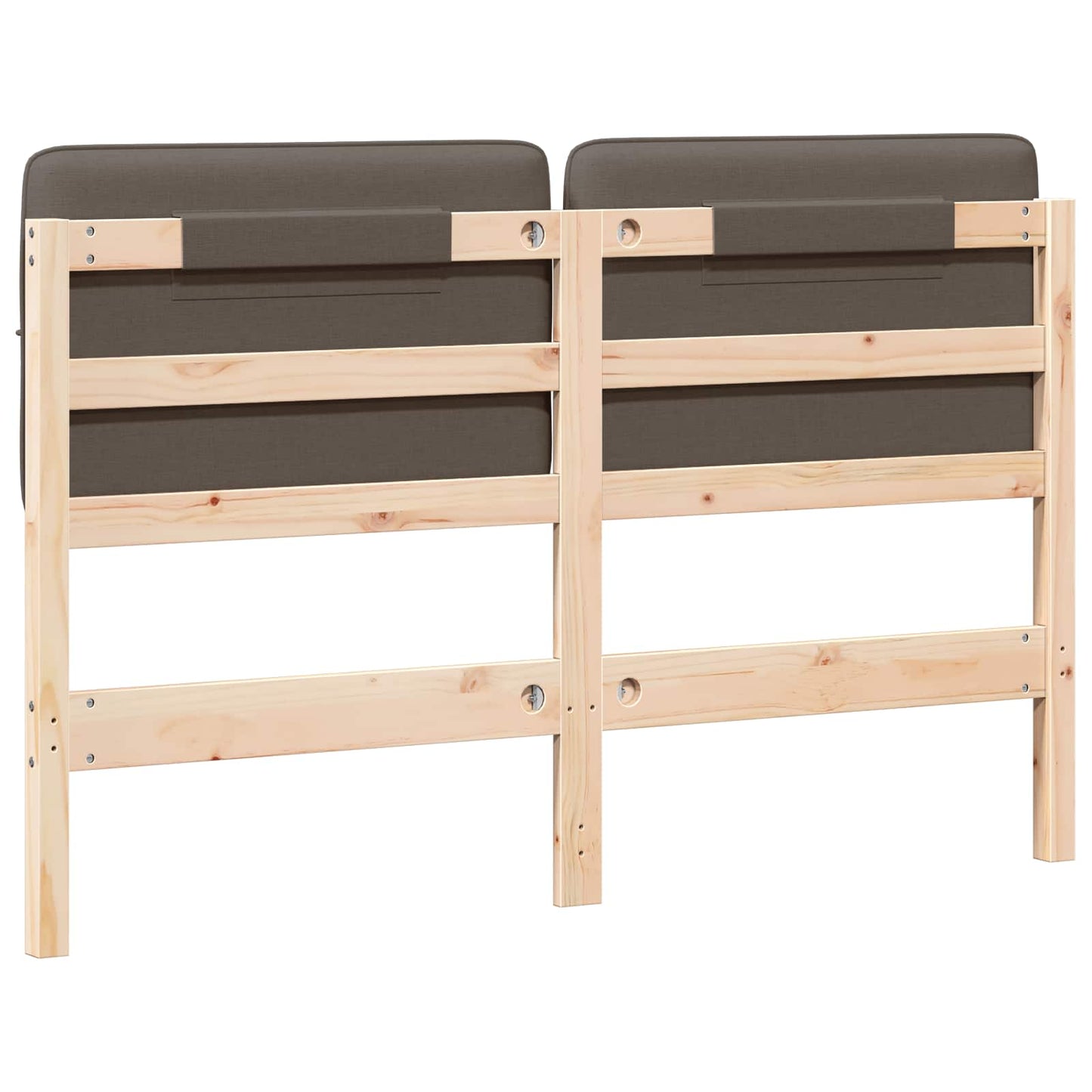 vidaXL Ταπετσαρισμένο κεφαλάρι με κεφαλάρι Καφέ και Ταπεί 140 cm