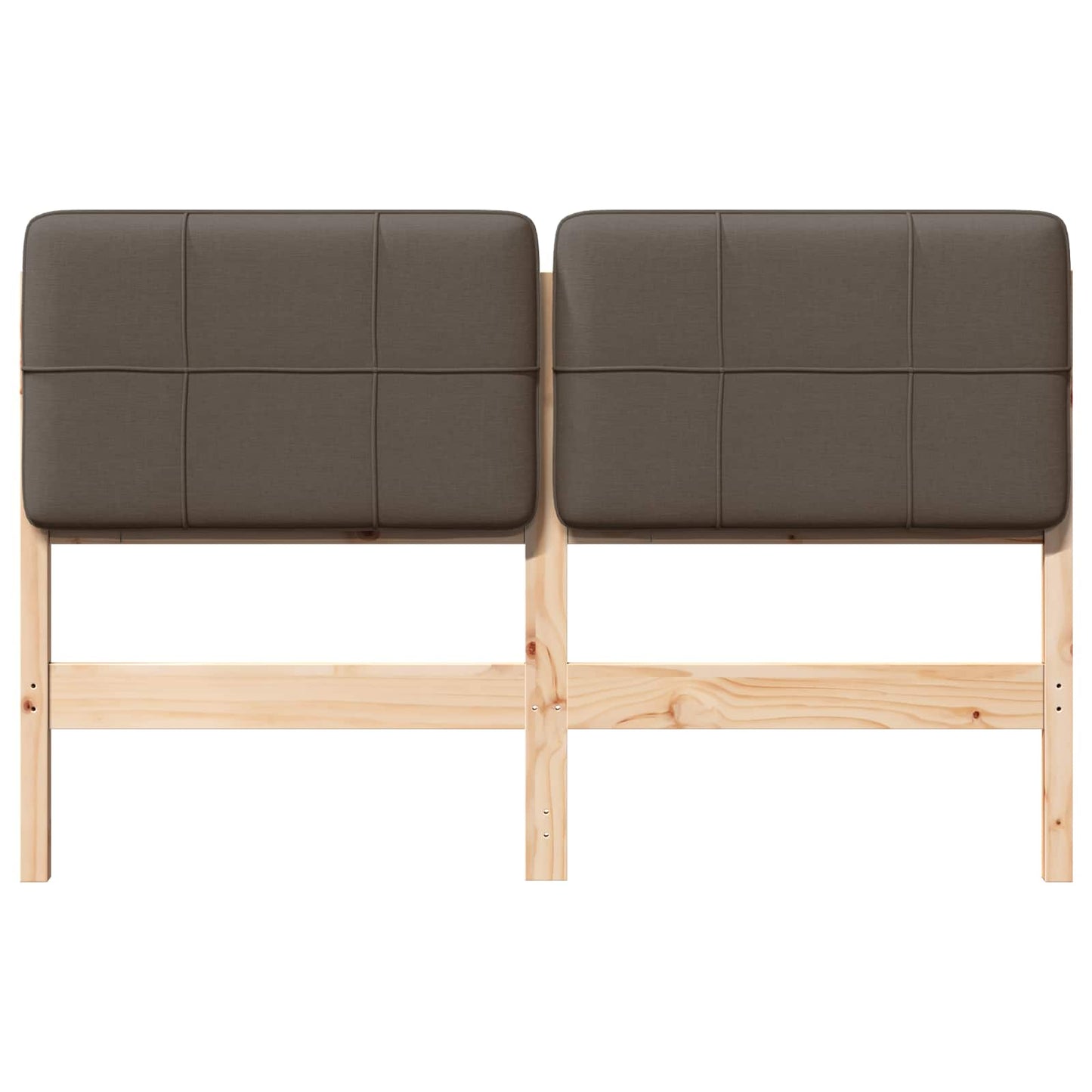 vidaXL Ταπετσαρισμένο κεφαλάρι με κεφαλάρι Καφέ και Ταπεί 140 cm