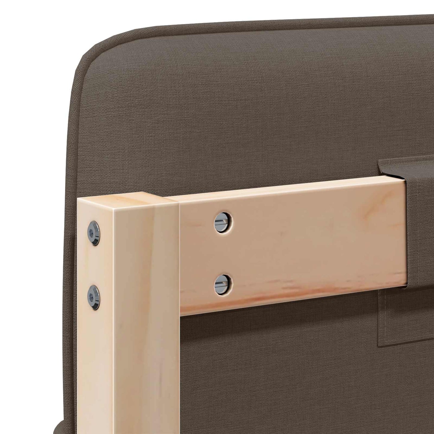 vidaXL Ταπετσαρισμένο κεφαλάρι με κεφαλάρι Καφέ και Ταπεί 135 cm