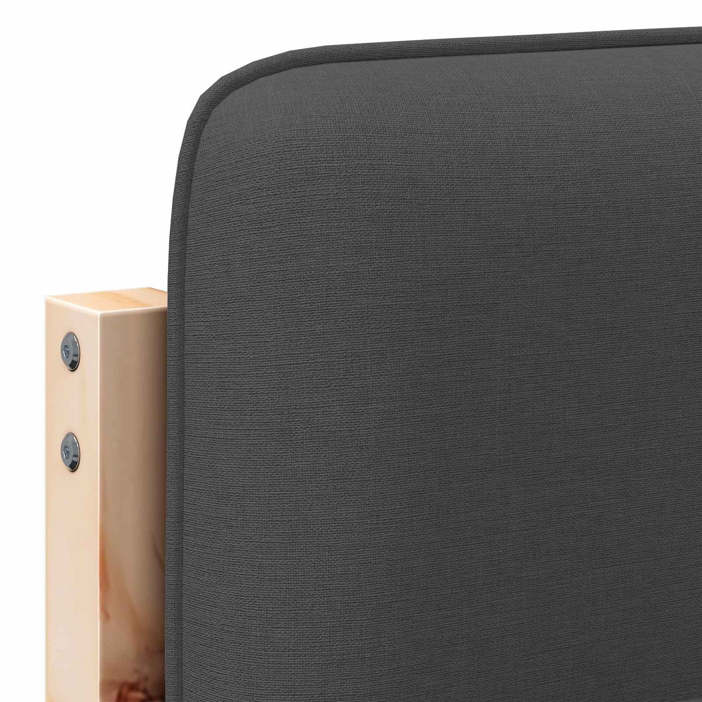 vidaXL Ταπετσαρισμένο κεφαλάρι με κεφαλάρι Καφέ και Σκούρο Γκρι 120 cm