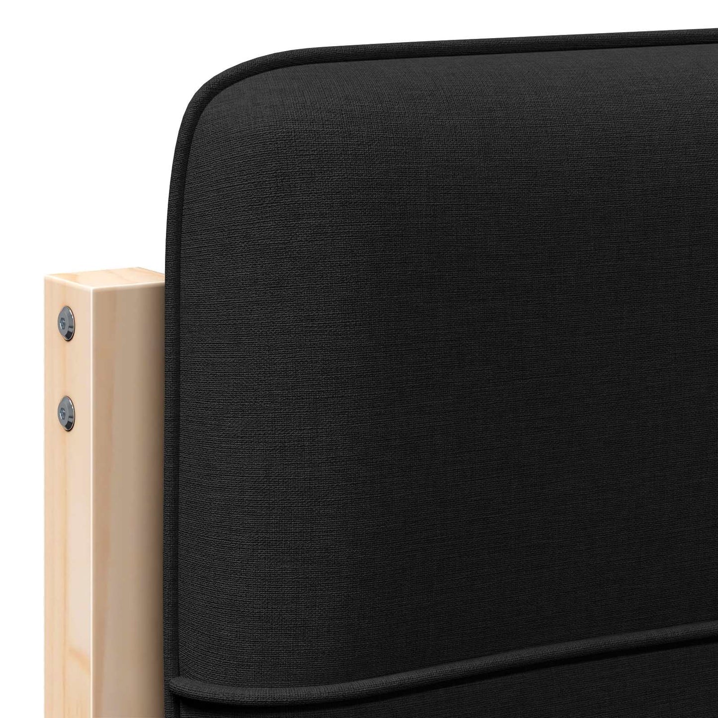 vidaXL Ταπετσαρισμένο κεφαλάρι με κεφαλάρι Καφέ και Μαύρο 100 cm