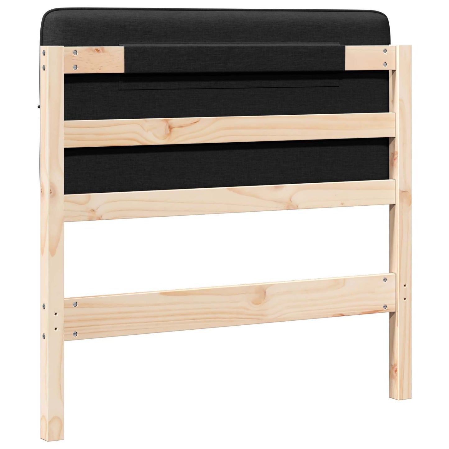 vidaXL Ταπετσαρισμένο κεφαλάρι με κεφαλάρι Καφέ και Μαύρο 100 cm