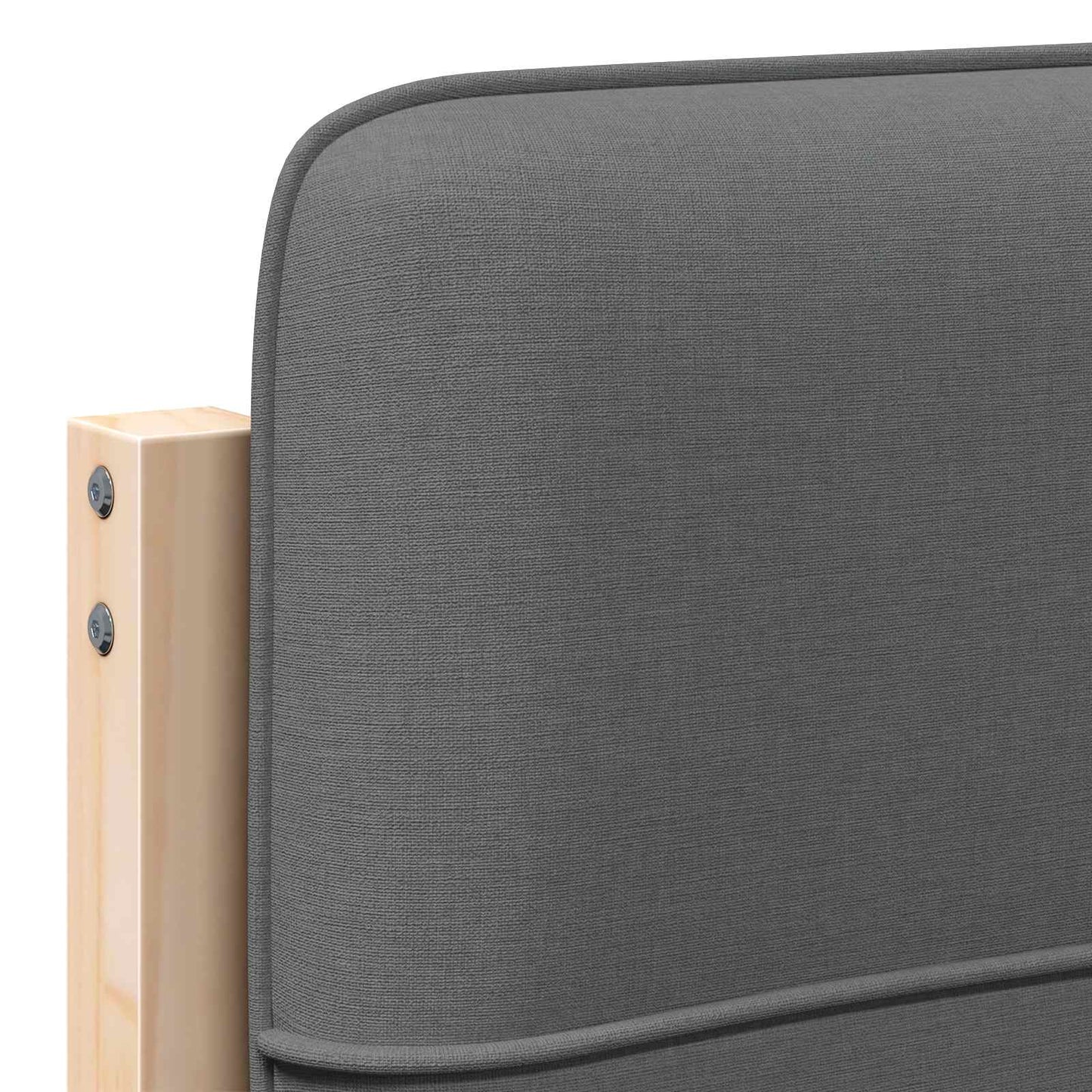 vidaXL Ταπετσαρισμένο κεφαλάρι με κεφαλάρι Καφέ και Ανοιχτό Γκρι 90 cm