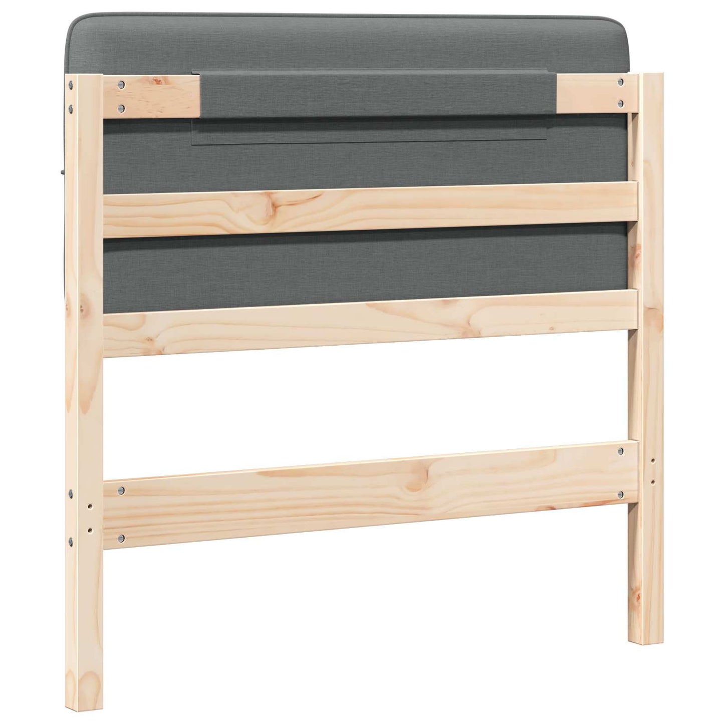 vidaXL Ταπετσαρισμένο κεφαλάρι με κεφαλάρι Καφέ και Ανοιχτό Γκρι 80 cm