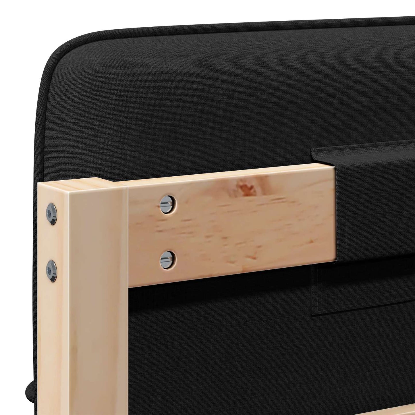 vidaXL Ταπετσαρισμένο κεφαλάρι με κεφαλάρι Καφέ και Μαύρο 75 cm