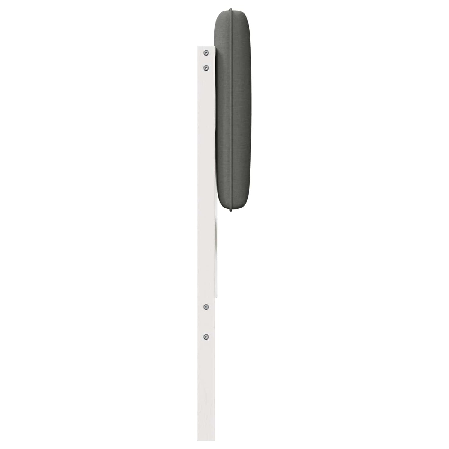 vidaXL Ταπετσαρισμένο κεφαλάρι Λευκό και Ανοιχτό Γκρι 150 cm