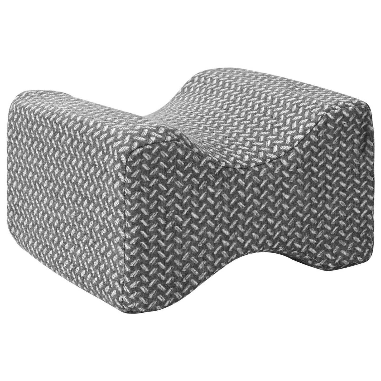 vidaXL Μαξιλάρι Γονάτου Μονόχρωμο Γκρι 26 x 21,5 x 15 εκ. Αφρός Μνήμης