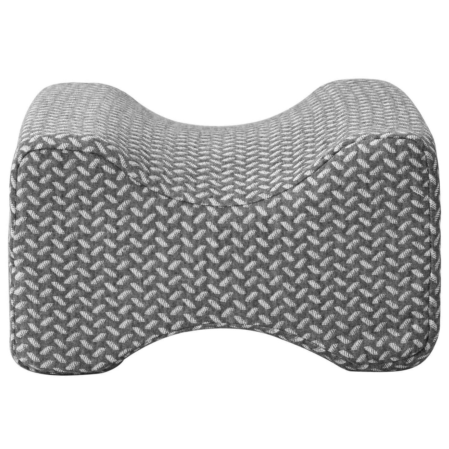 vidaXL Μαξιλάρι Γονάτου Μονόχρωμο Γκρι 26 x 21,5 x 15 εκ. Αφρός Μνήμης