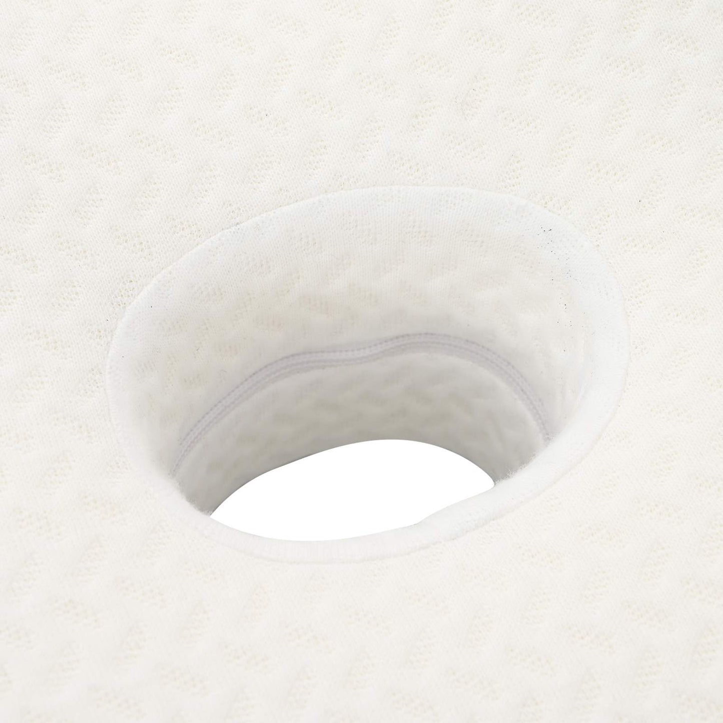 vidaXL Μαξιλάρι λαιμού Λευκός Αφρός Μνήμης 58 x 37,5 x 12 εκ
