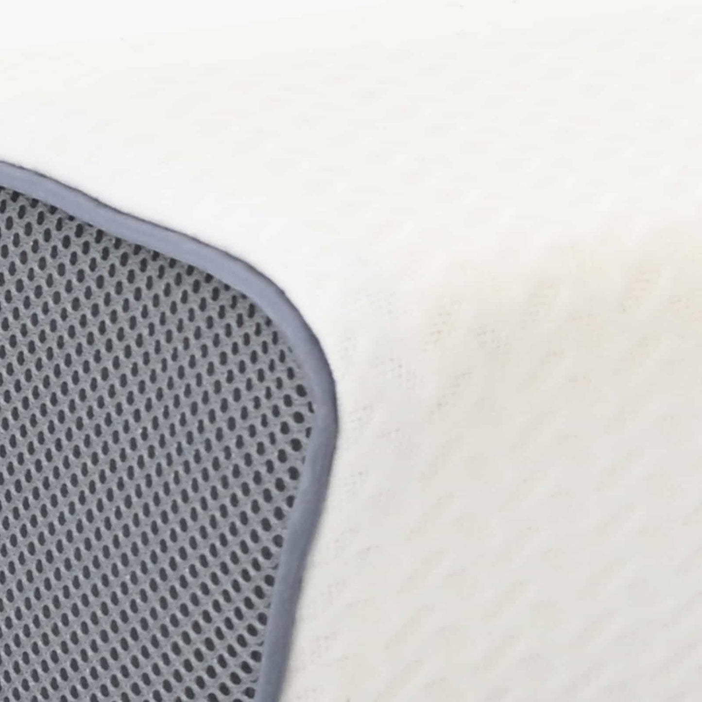 vidaXL Μαξιλάρι λαιμού Λευκό Αφρός Μνήμης 59 x 34,5 x 12 εκ