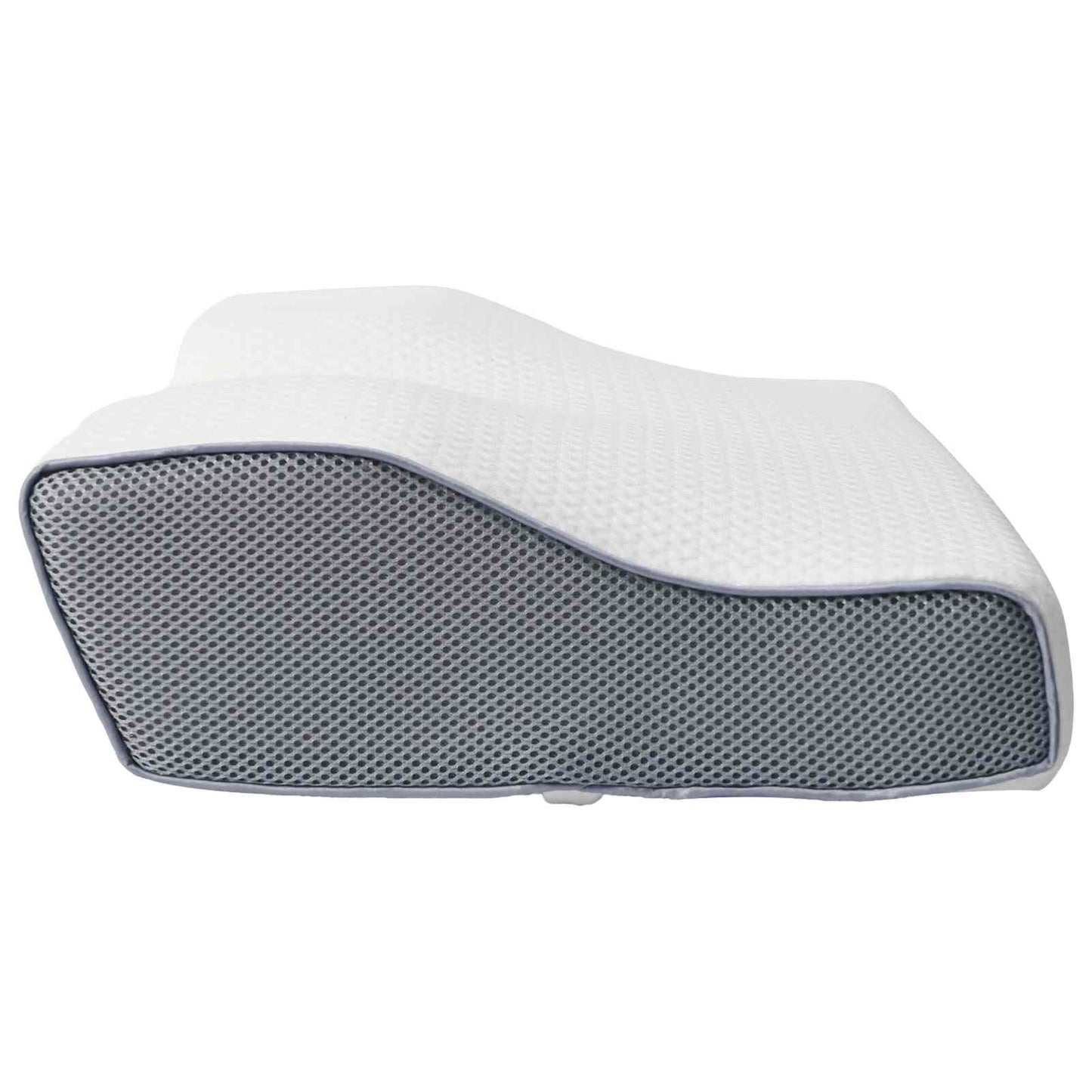 vidaXL Μαξιλάρι λαιμού Λευκό Αφρός Μνήμης 59 x 34,5 x 12 εκ