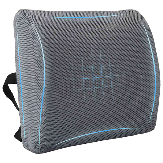 vidaXL Μαξιλάρι πλάτης Γκρι Αφρός Μνήμης 36 x 30 x 12 εκ.