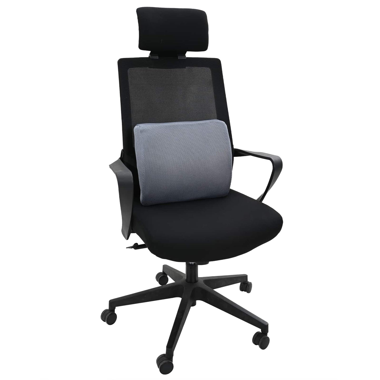 vidaXL Μαξιλάρι πλάτης Γκρι Αφρός Μνήμης 36 x 30 x 12 εκ.