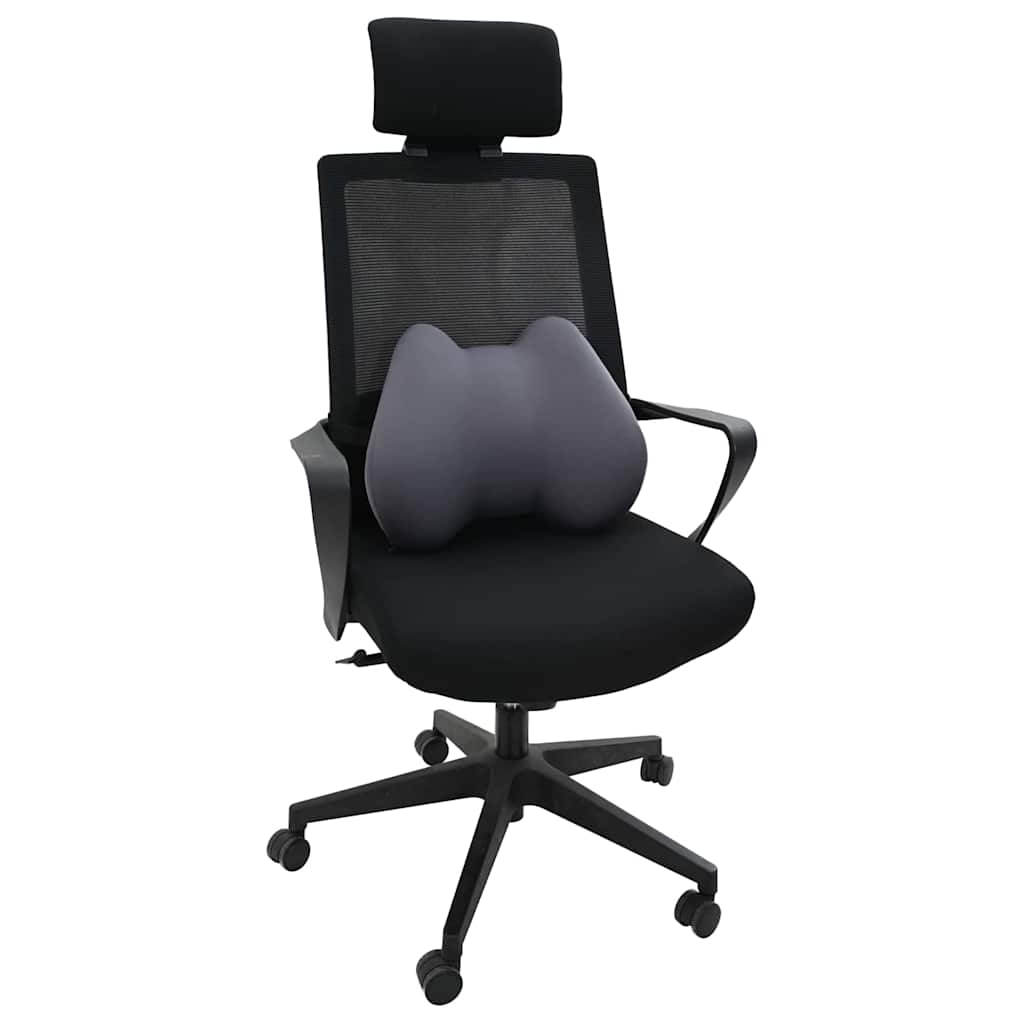 vidaXL Μαξιλάρι πλάτης Γκρι Αφρός Μνήμης 40 x 32 x 14 εκ