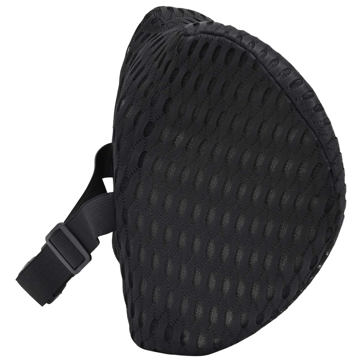 vidaXL Μαξιλάρι λαιμού Μαύρο Αφρός Μνήμης 30,5 x 21,5 x 13 εκ.