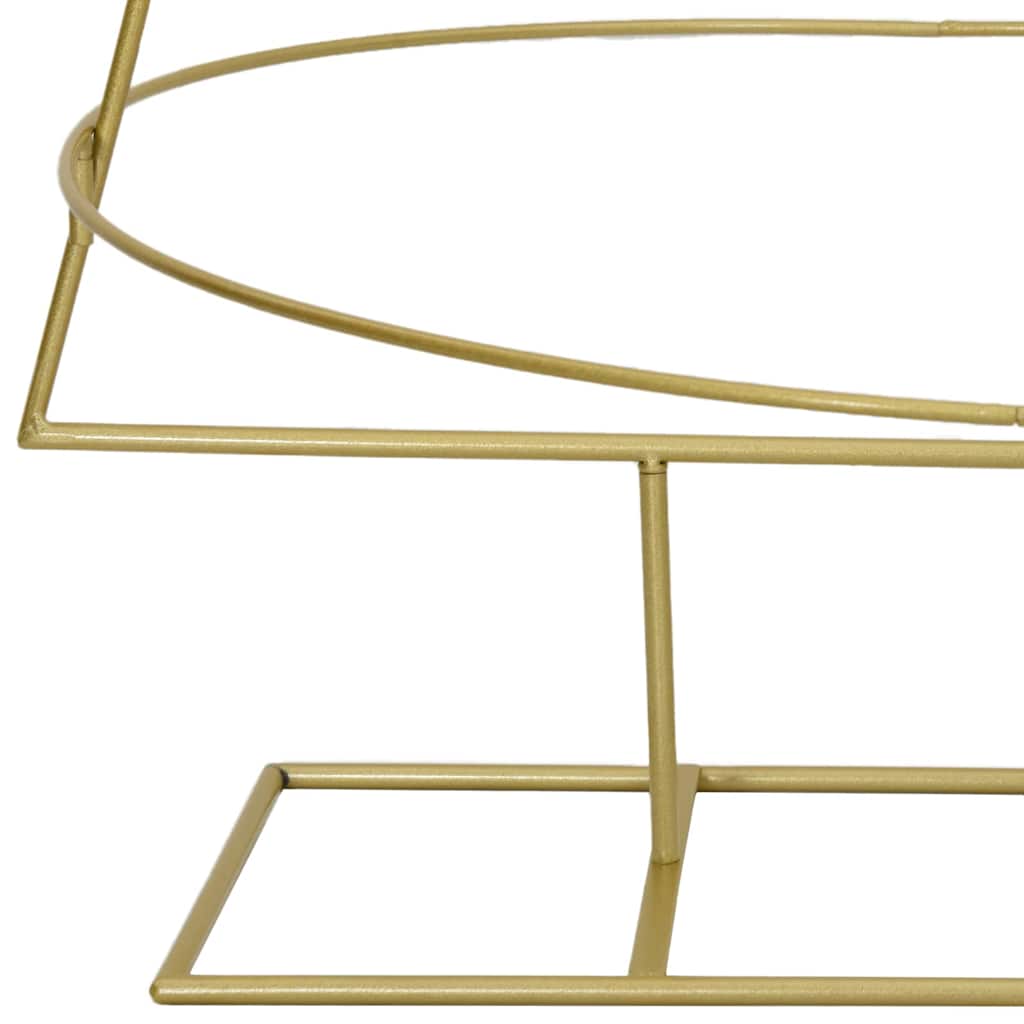 vidaXL Μεταλλικό χριστουγεννιάτικο δέντρο με βάση Χρυσό 150 cm