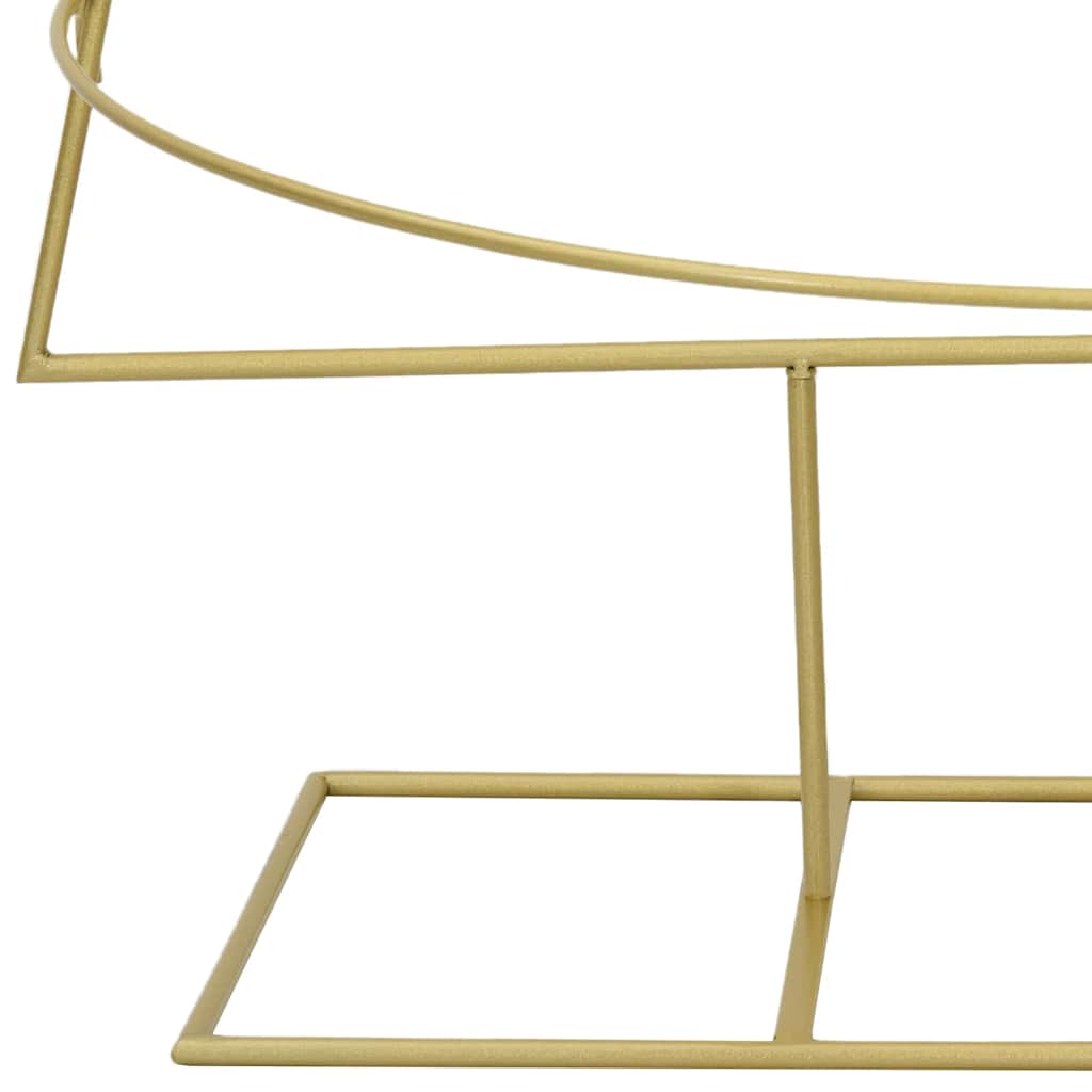 vidaXL Μεταλλικό χριστουγεννιάτικο δέντρο με βάση Χρυσό 180 cm