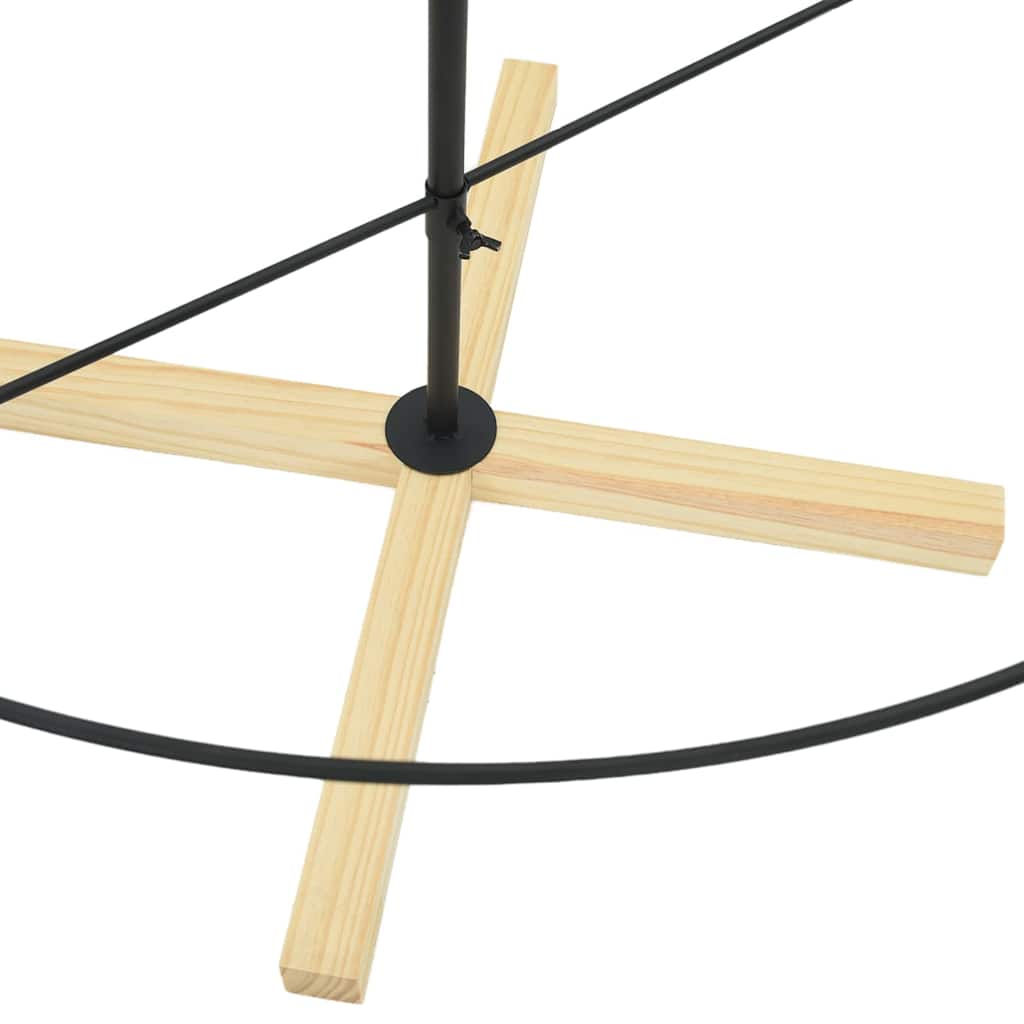 vidaXL Χριστουγεννιάτικο Δέντρο Κώνος με βάση Μαύρο 180 cm Ατσάλι